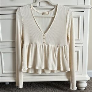 Altar’d State Off-White Top